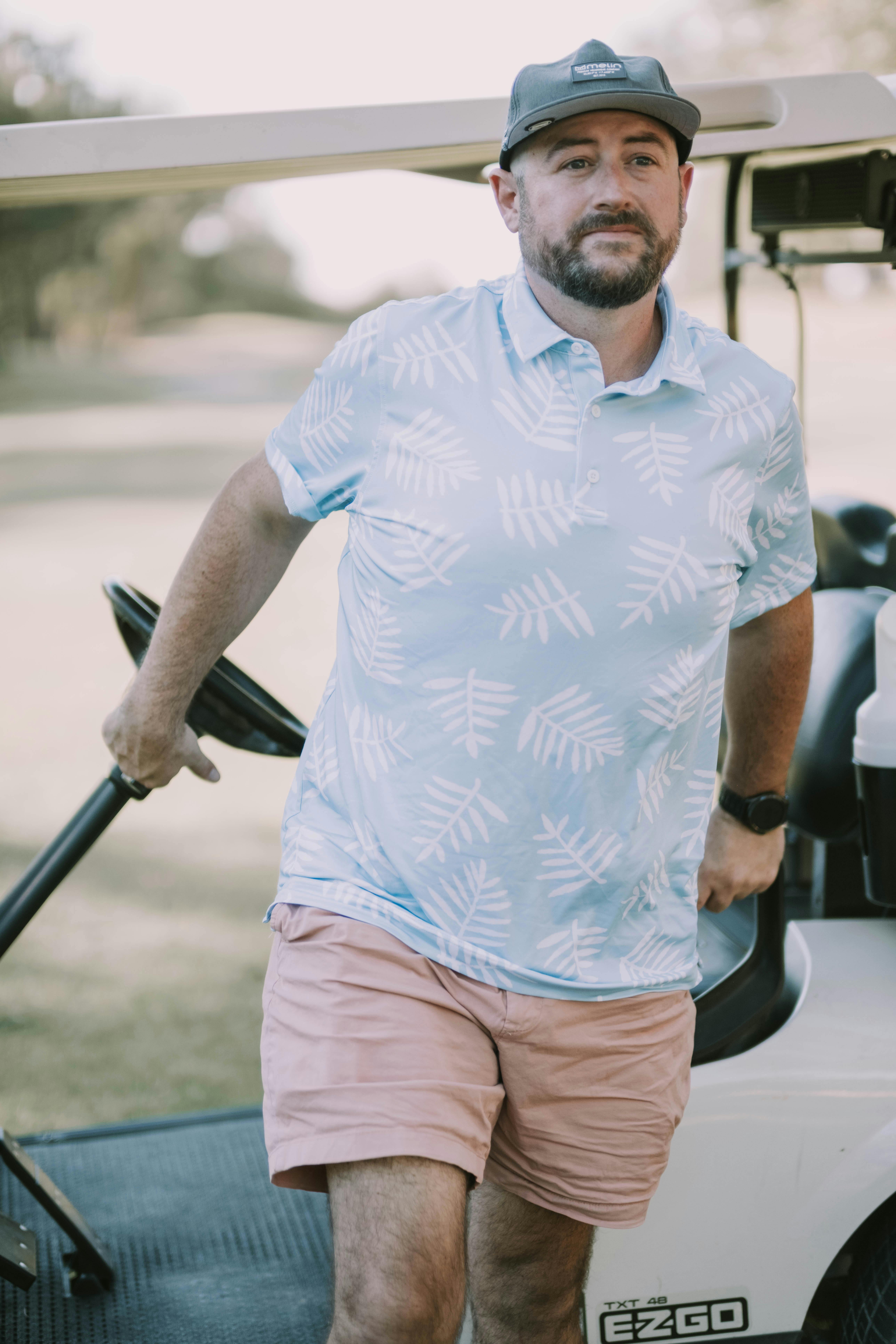 Ted playing a game of golf